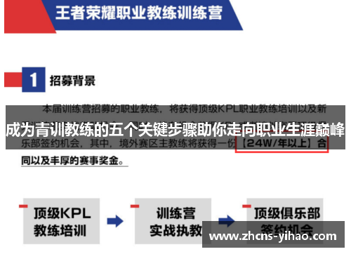 成为青训教练的五个关键步骤助你走向职业生涯巅峰