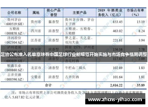 足协公布准入名单意味着中国足球行业新规范开始实施与市场竞争格局调整 足协公布准入名单意味着中国足球行业新规范开始实施与市场竞争格局调整